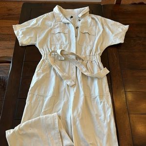 Universal Thread Cream Utility Jumpsuit